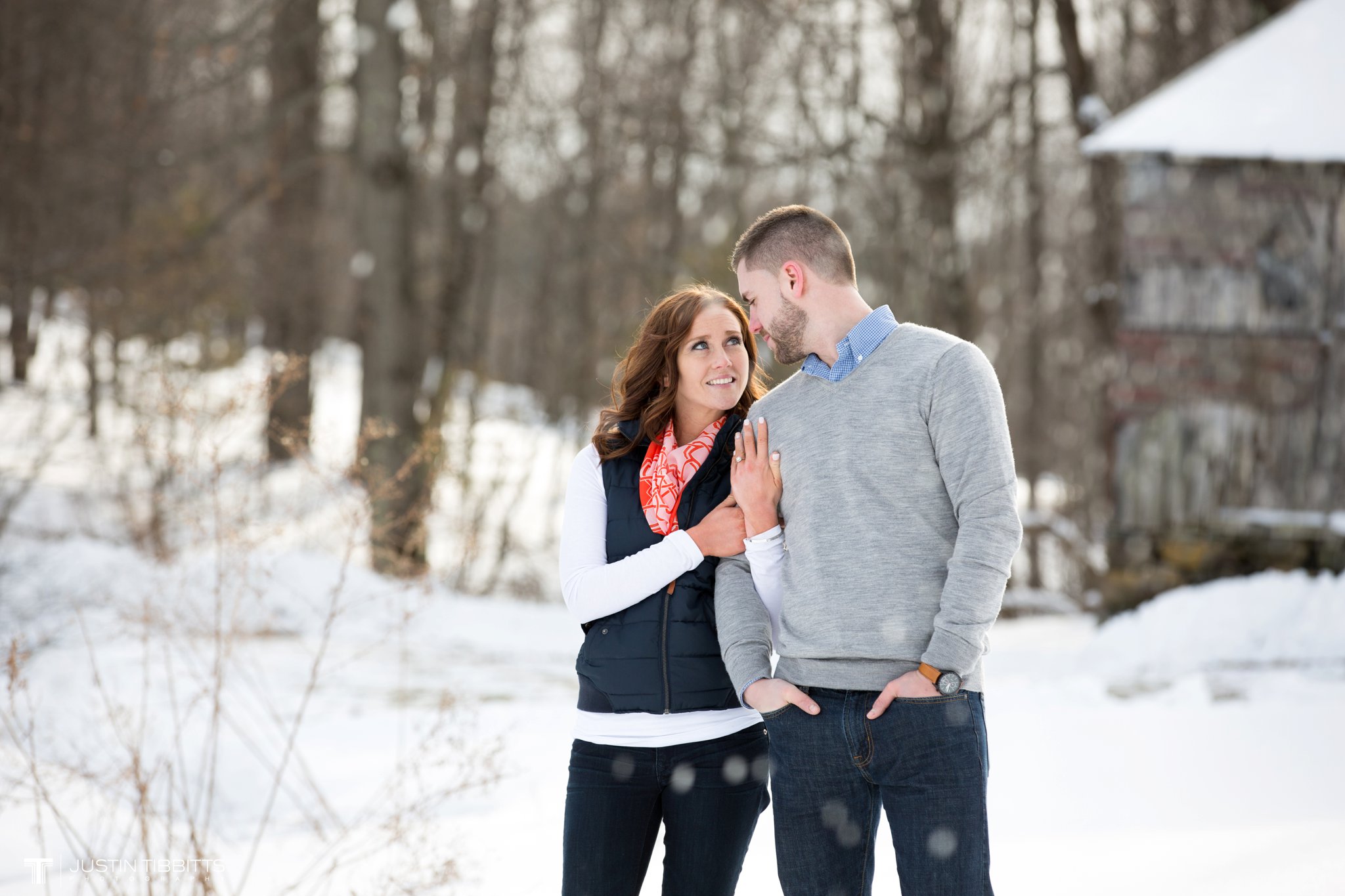 Carissa and Jason's Averill Park, NY Winter Engagement shoot-109