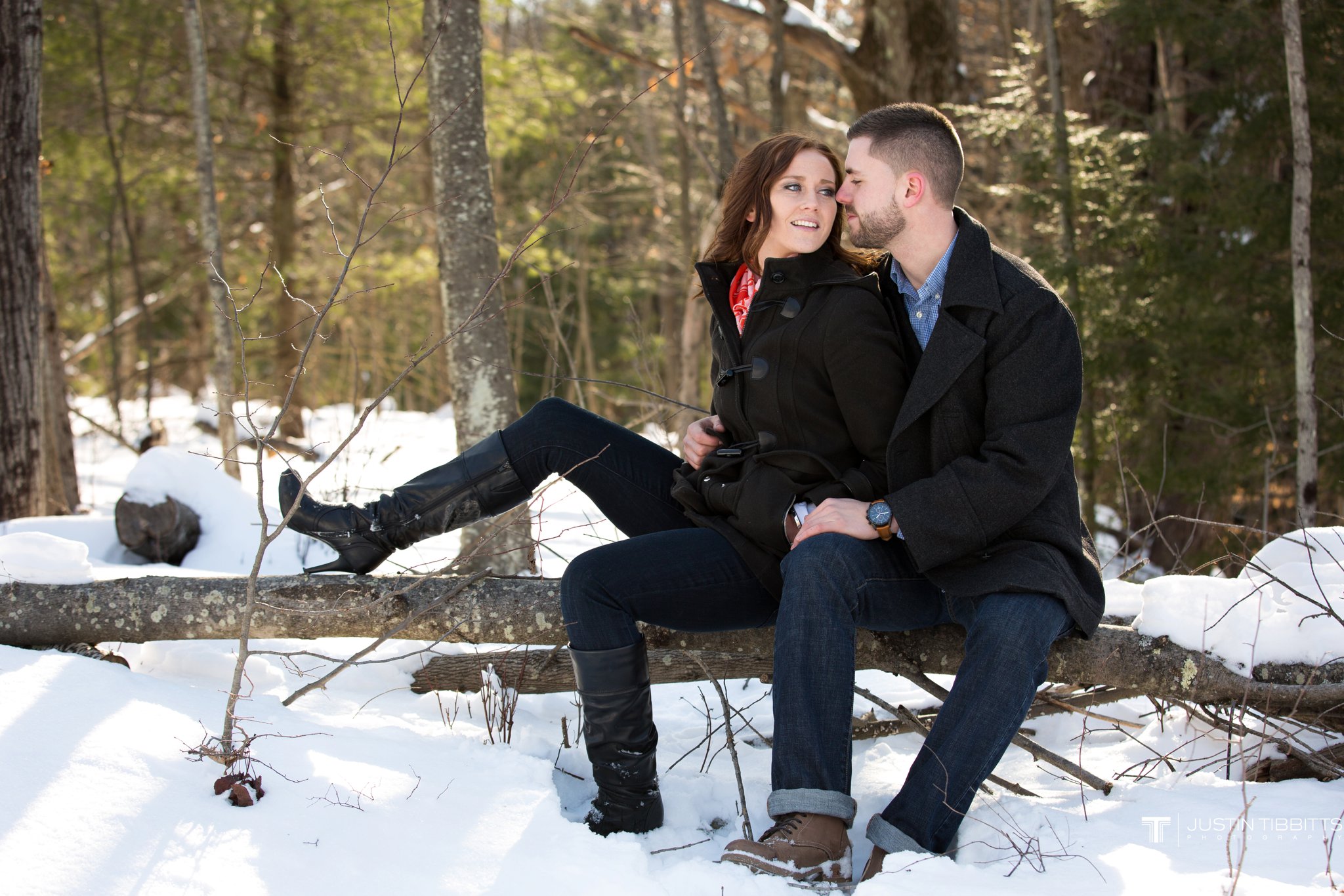 Carissa and Jason's Averill Park, NY Winter Engagement shoot-38