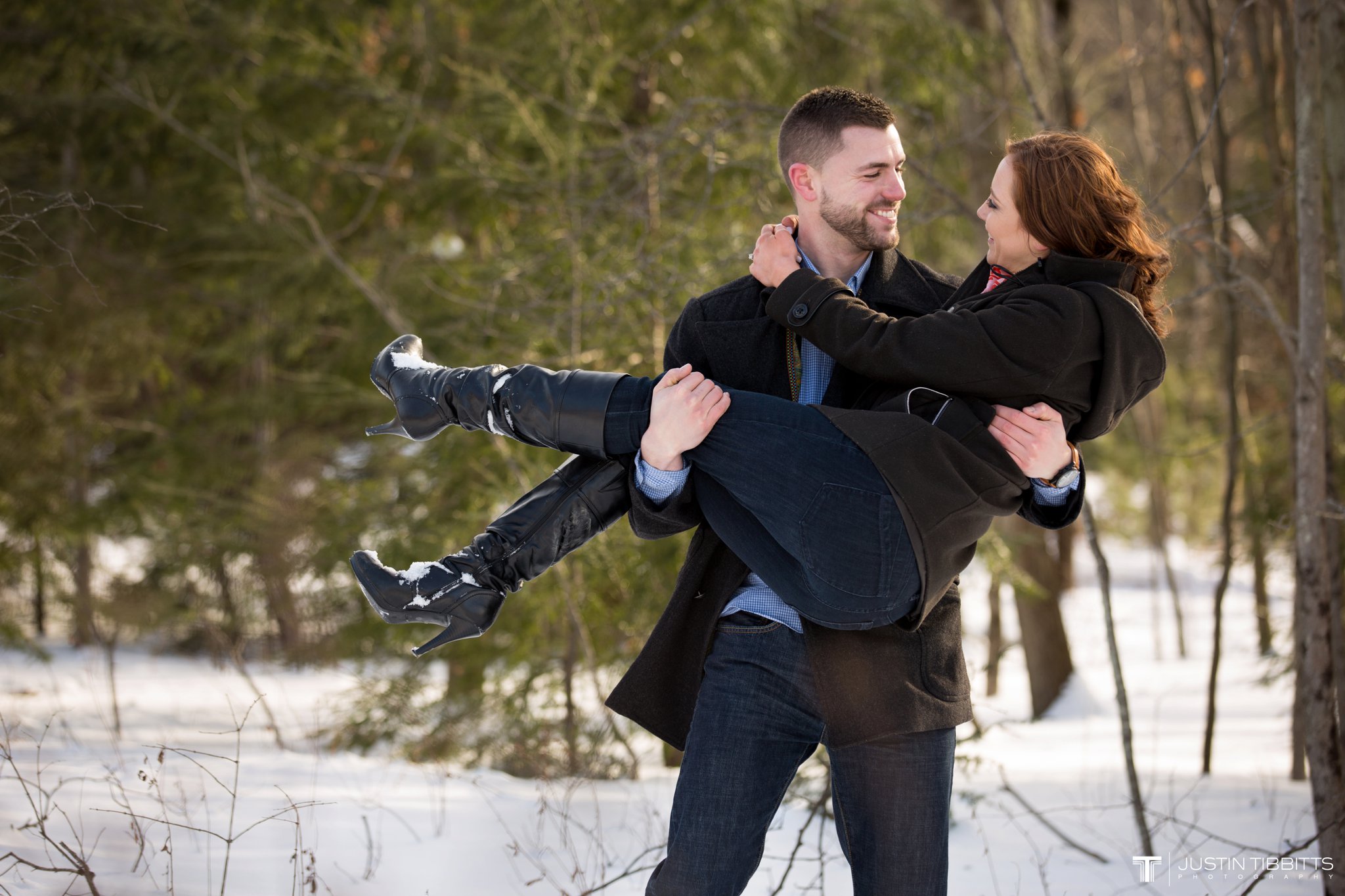 Carissa and Jason's Averill Park, NY Winter Engagement shoot-70