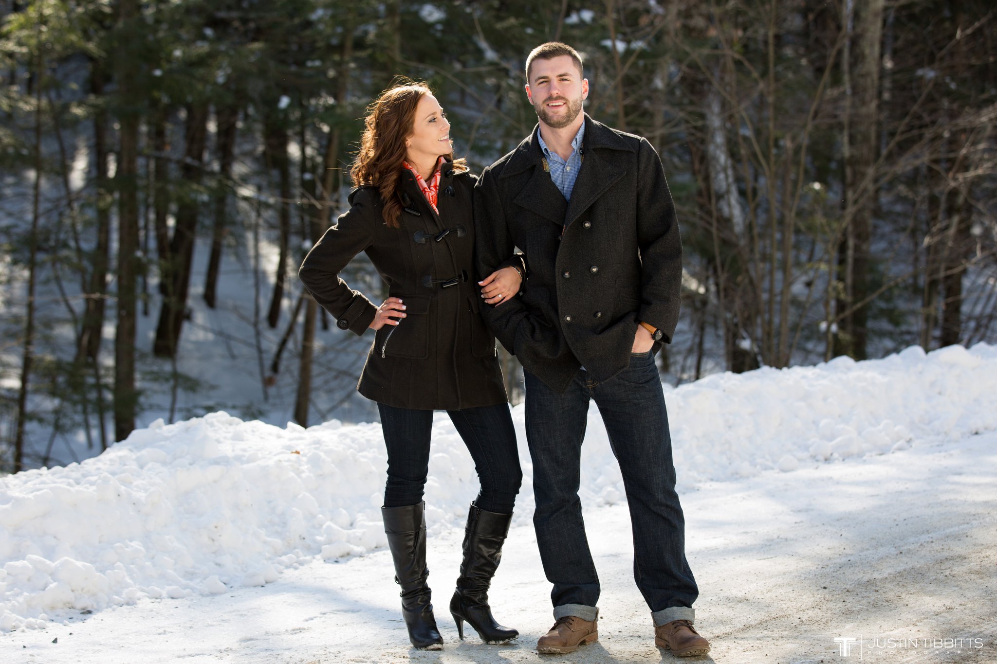 Carissa and Jason's Averill Park, NY Winter Engagement shoot-8