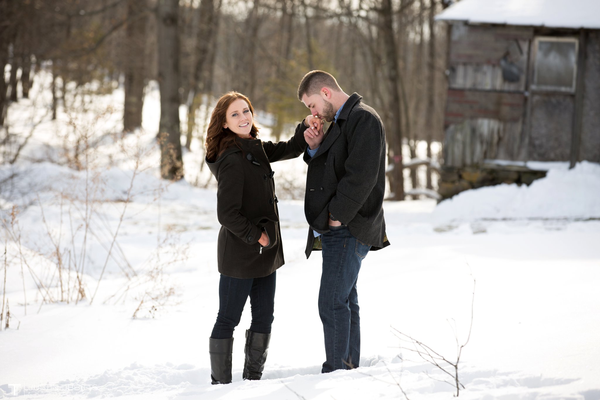 Carissa and Jason's Averill Park, NY Winter Engagement shoot-80