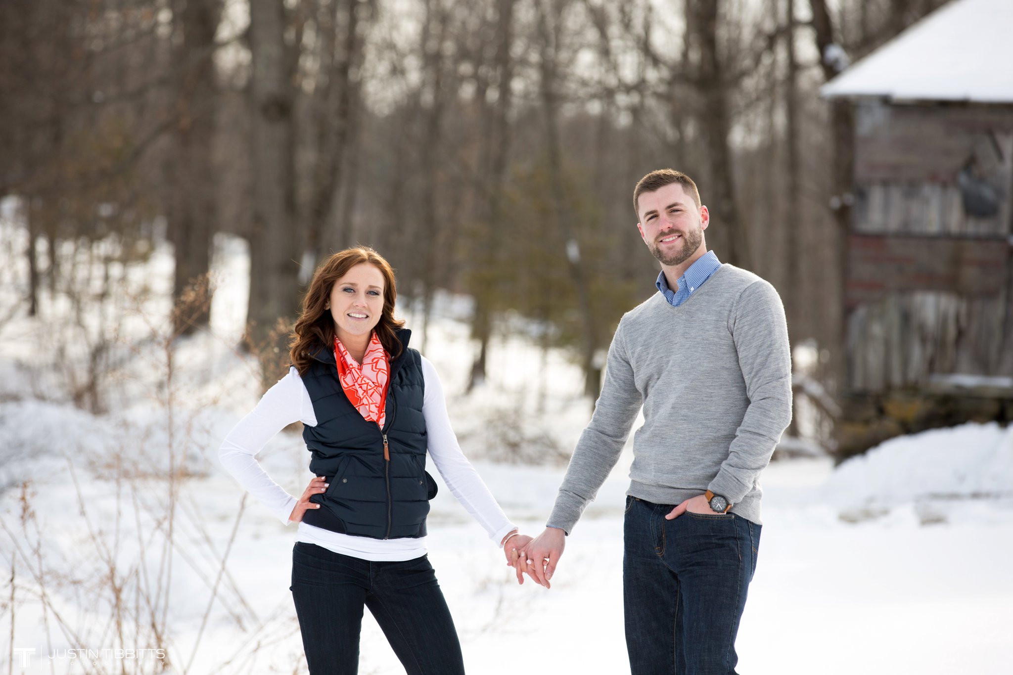 Carissa and Jason's Averill Park, NY Winter Engagement shoot-87