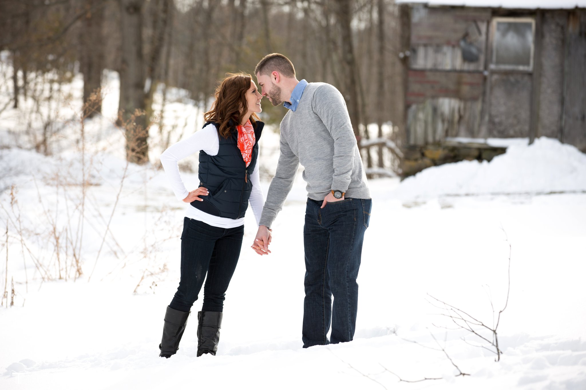 Carissa and Jason's Averill Park, NY Winter Engagement shoot-90