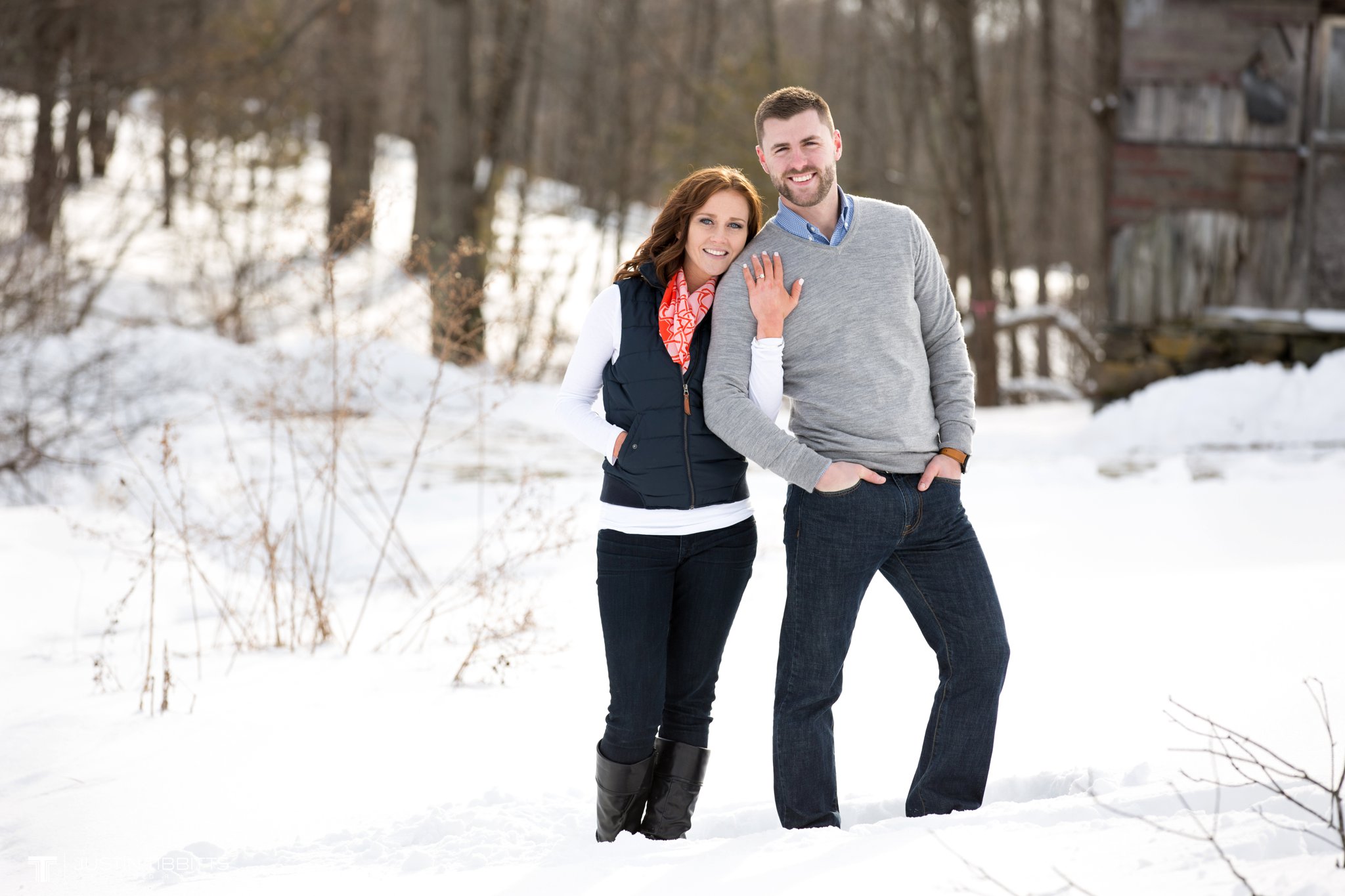 Carissa and Jason's Averill Park, NY Winter Engagement shoot-92